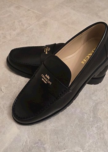 Coach Siyah Deri Loafer