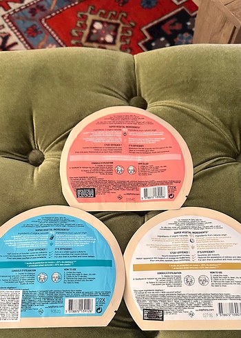 Sephora Yüz Maskeleri - Spirulina, Hindistan Cevizi, Lychee - Görsel 2