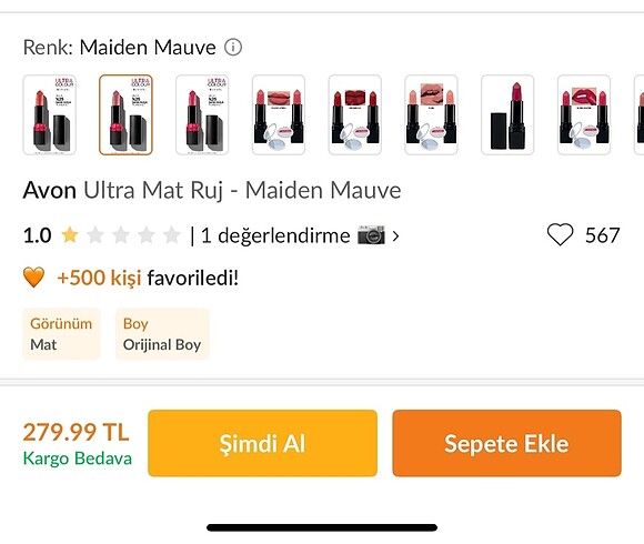 Avon Avon ruj