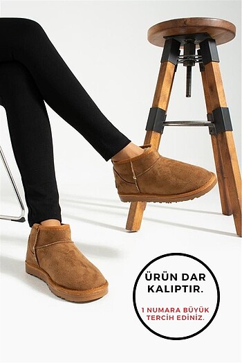 36 Beden camel Renk TABA KISA UGG