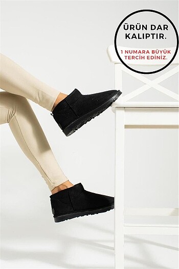 36 Beden siyah Renk SİYAH UGG