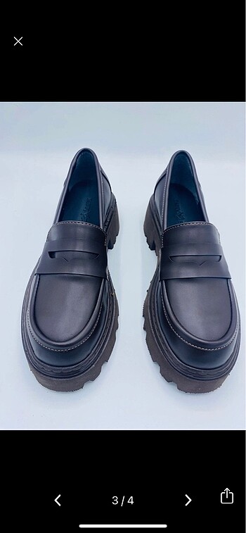 40 Beden Kahverengi Cilt Loafer