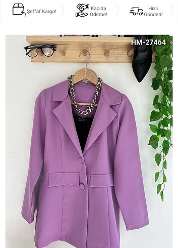 Kadın / Lila Blazer Ceket 