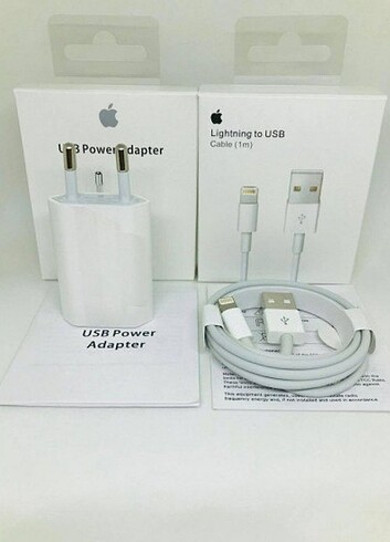 iPhone 5W hızlı şarj aleti set