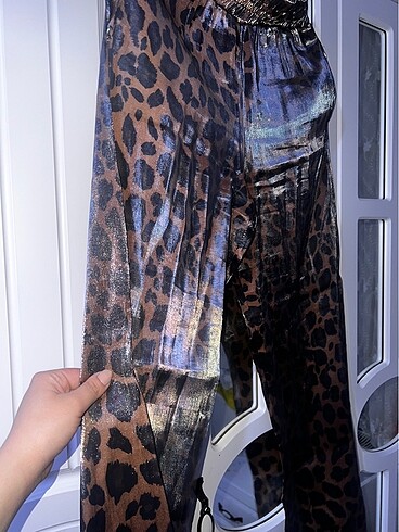 m Beden Leopar pantolon