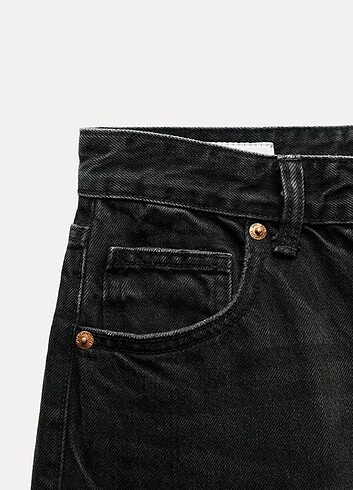 38 Beden siyah Renk TRF FULL LENGTH YÜKSEK BEL WIDE-LEG JEAN
