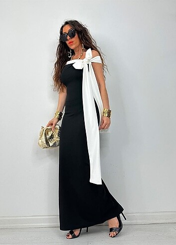 Lady uzun elbise 