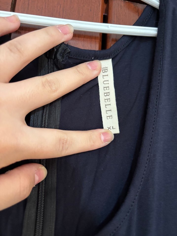 V Yaka Siyah Uzun Hamile Elbisesi - Görsel 2