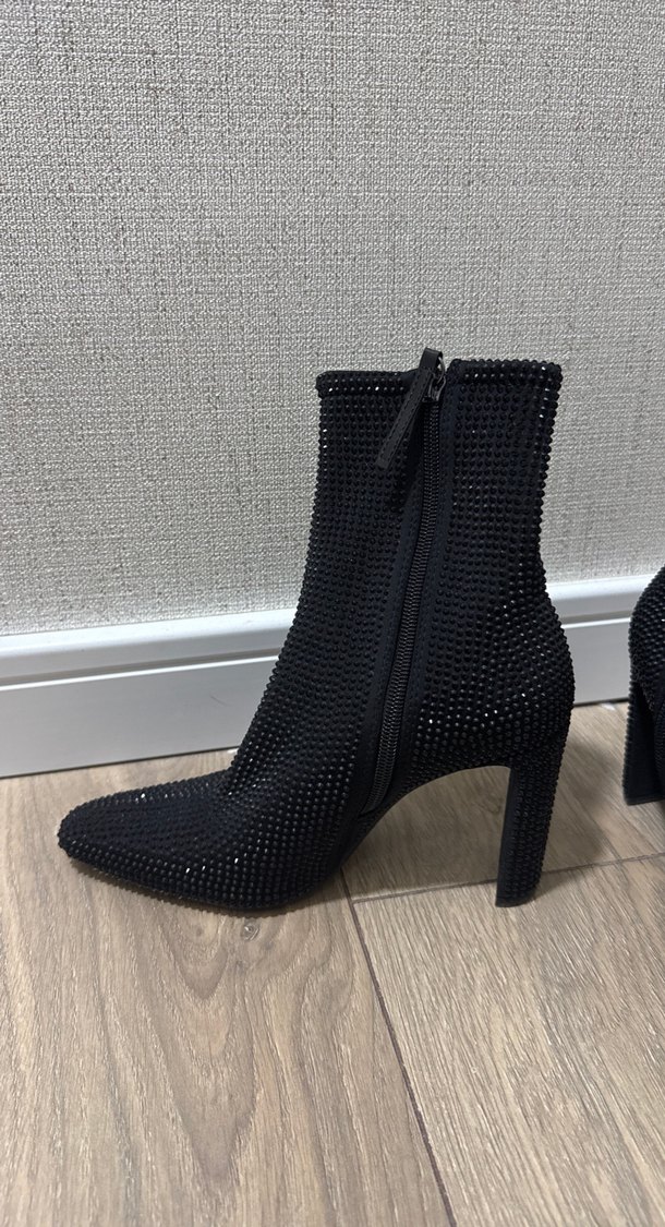 ZARA Siyah Payetli Stiletto Bot - Görsel 2