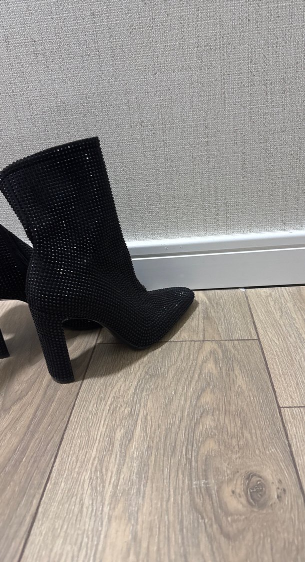 ZARA Siyah Payetli Stiletto Bot - Görsel 3