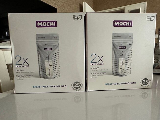 2 kutu 25?li Mochi süt saklama poşeti