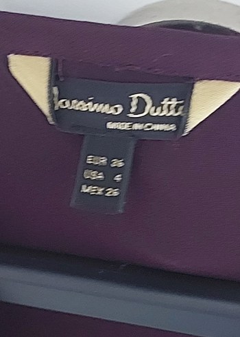 s Beden mor Renk MASSIMO DUTTI ELBISE