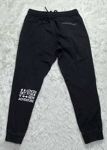 Zara ZARA Siyah Baskılı Bol Kesim Denim Pantolon