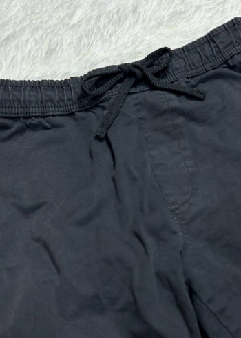 l Beden ZARA Siyah Baskılı Bol Kesim Denim Pantolon
