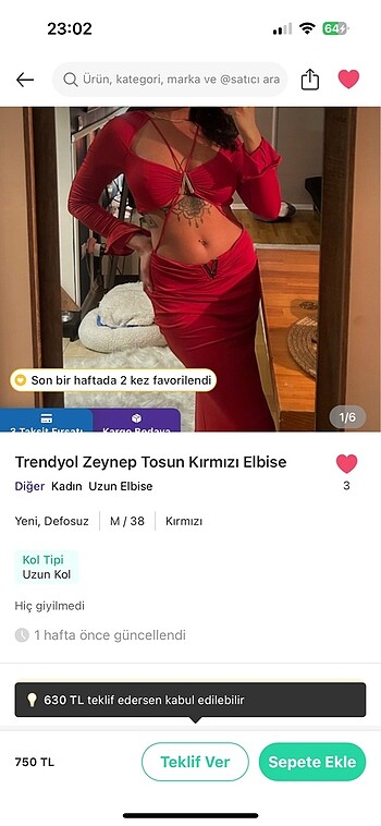Zeynep Tosun Gece elbisesi