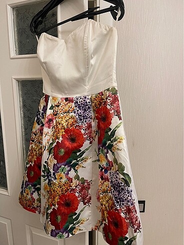 Kadın straplez abiye elbise - Görsel 2