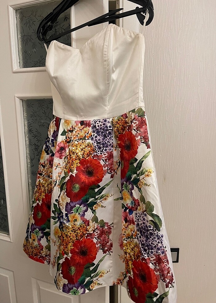 Kadın straplez abiye elbise - Görsel 2