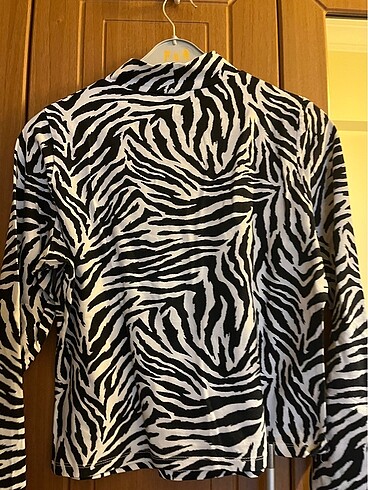 Zebra desen bluz - Görsel 3