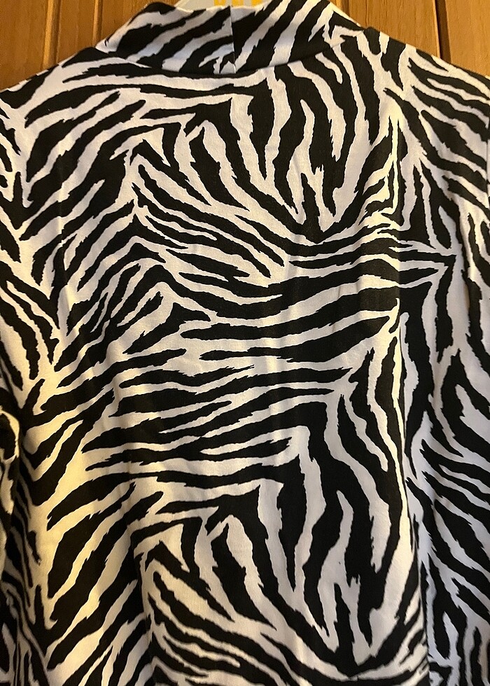 Zebra desen bluz - Görsel 4