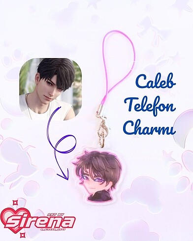 Love and Deepspace Caleb Telefon Charmı