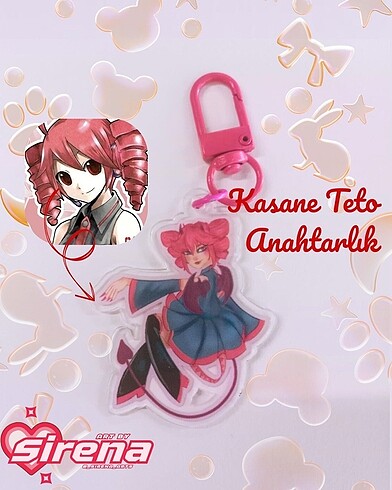 UTAU/Vocaloid Kasane Teto Anahtarlık