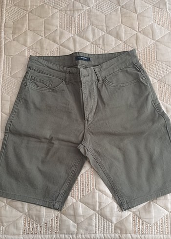 Yeşil Pamuklu Regular Fit Erkek Şort