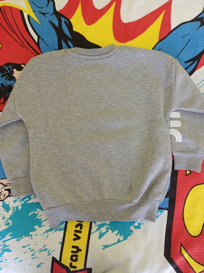 Gri Baskılı Erkek Çocuk Eşofman Takımı - Görsel 4