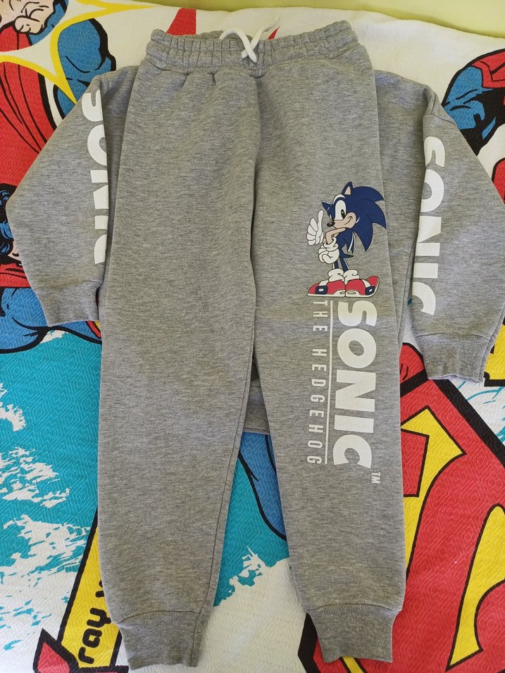 Gri Baskılı Erkek Çocuk Eşofman Takımı - Görsel 2