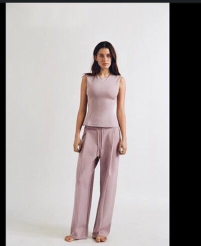 zara interlok peplum top
