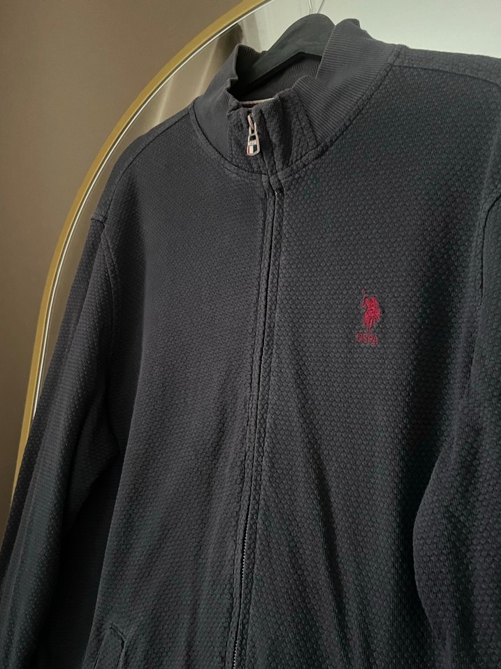 Siyah Fermuarlı Erkek Sweatshirt - Görsel 2