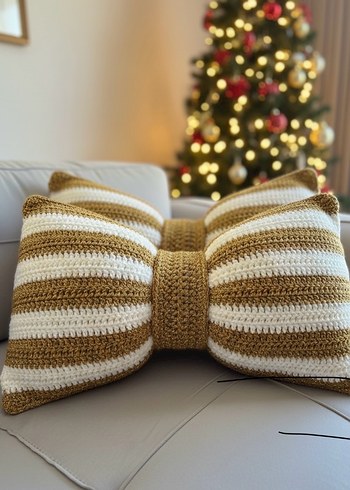 Renkli Örgü şeker yılbaşı kırlenti - Görsel 3