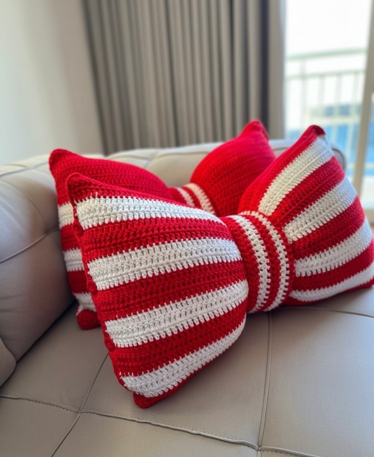 Renkli Örgü şeker yılbaşı kırlenti - Görsel 2