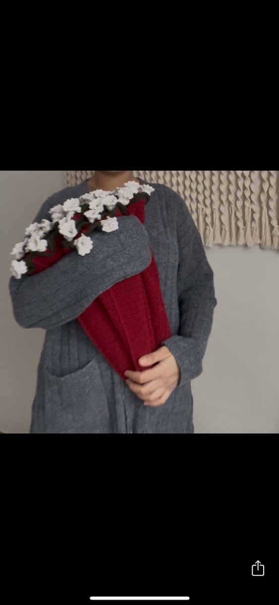 Bordo buket battaniye - Görsel 3