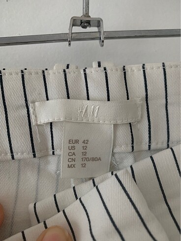xl Beden Çizgili pantolon