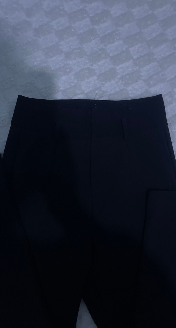 Kadın Siyah kumaş pantolon - Görsel 3