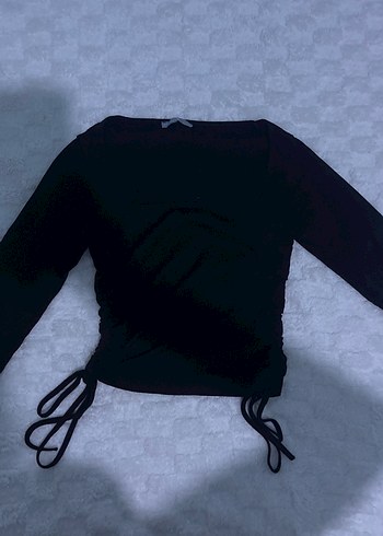 Siyah Uzun Kollu Gotik Kadın Bluz