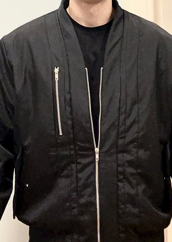 Siyah Erkek Bomber Ceket/Mont - Görsel 2