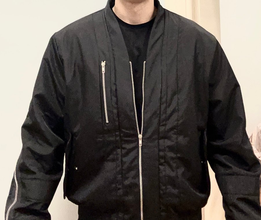 Siyah Erkek Bomber Ceket/Mont - Görsel 2