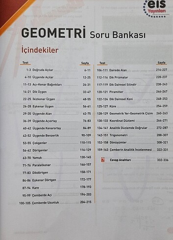 Beden EİS YKS Geometri Soru Bankası