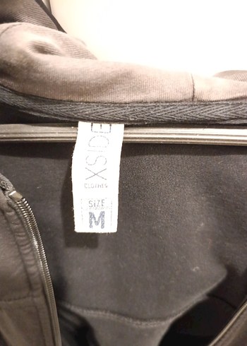 Erkek Siyah Fermuarlı Yüksek Yakalı Sweatshirt - Görsel 4