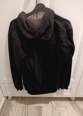 Erkek Siyah Fermuarlı Yüksek Yakalı Sweatshirt - Görsel 3