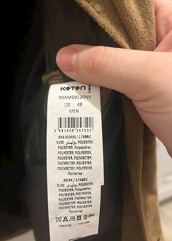 Deri Görünümlü Kahverengi Erkek Ceket - Görsel 3