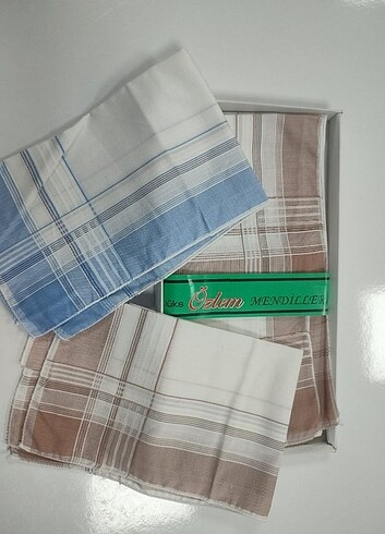 Yaka Mendili Mavi ve Kahve desen. - Görsel 4