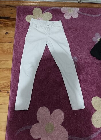 36 Beden beyaz kot pantalon