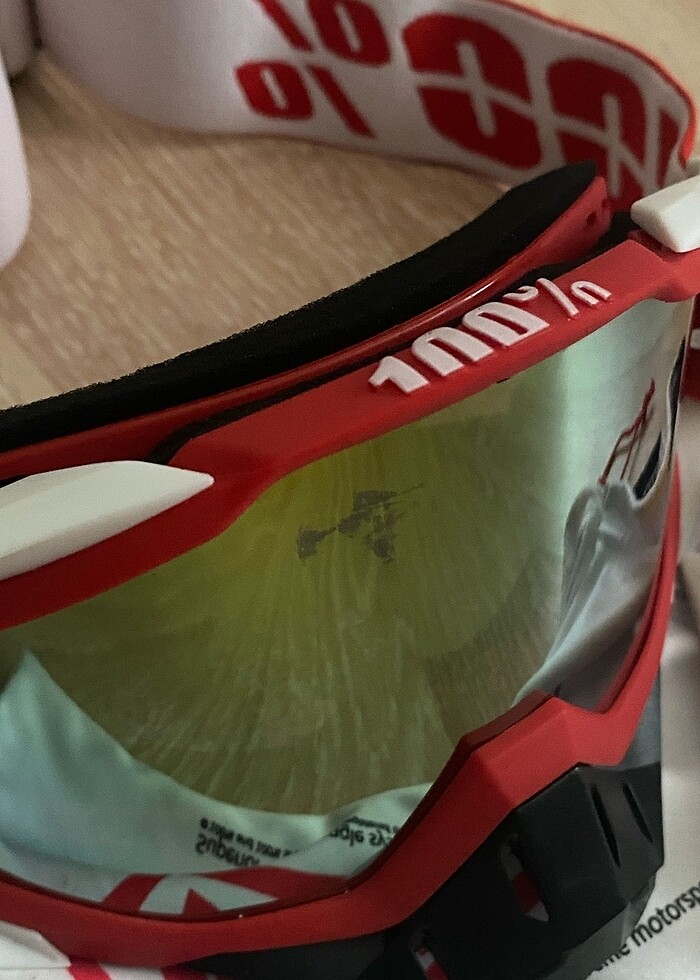 0 racecraft replika kırmızı goggle - Görsel 4