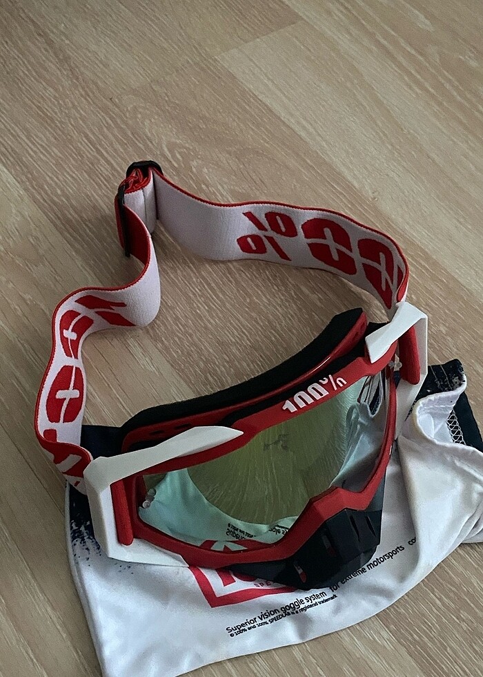 0 racecraft replika kırmızı goggle - Görsel 3