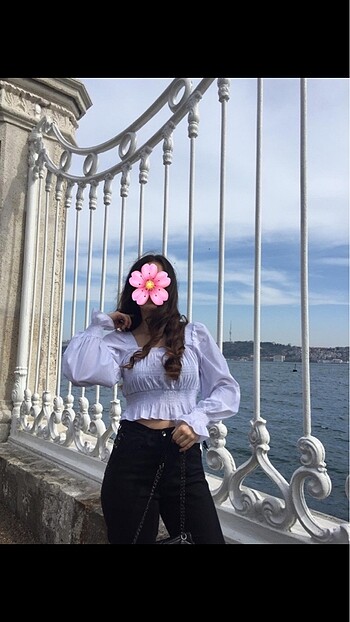 Beyaz şık bluz