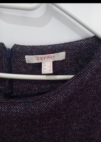 Mor Triko Midi Elbise - Görsel 3