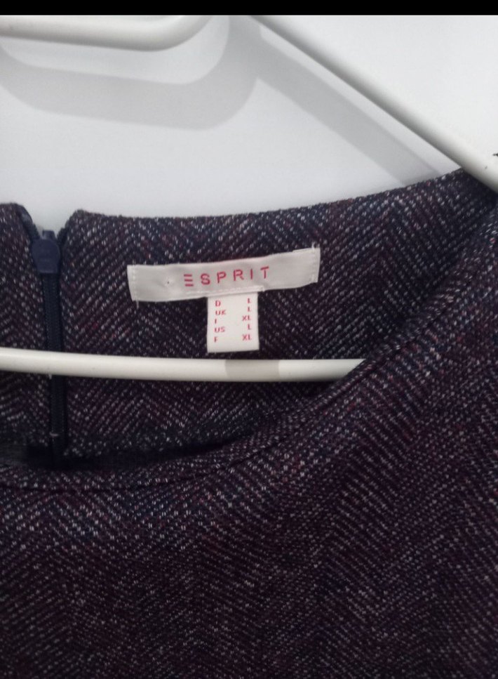 Mor Triko Midi Elbise - Görsel 3