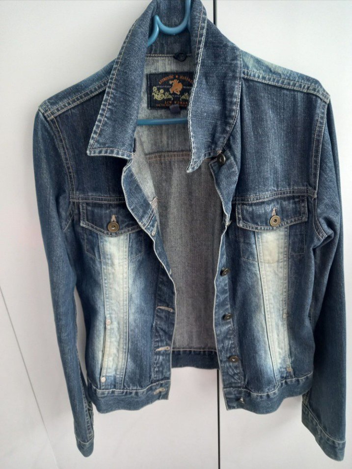 Düğmeli Mavi Kadın Denim Ceket - Görsel 2